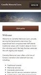 Mobile Screenshot of camelliamemoriallawn.net